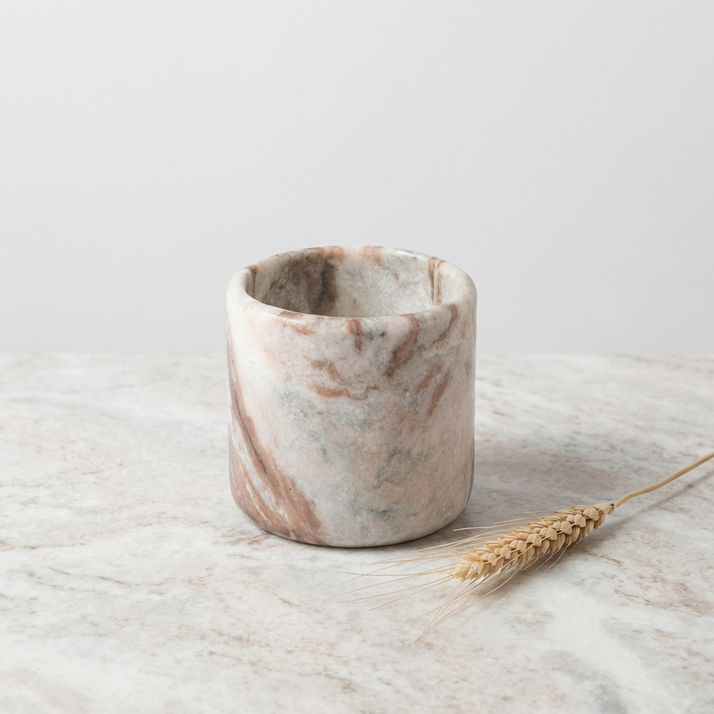 Marble stone  candle
